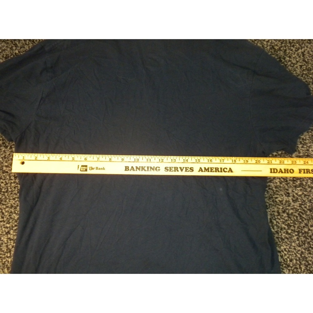 Polo Ralph Lauren Mens T-Shirt L Blue Classic Fit V Neck Short Sleeve Pony Ivy - Picture 10 of 12